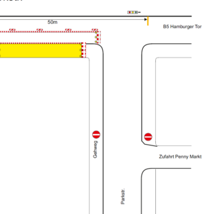 Bild vergr&ouml;&szlig;ern: Einbahnstra&szlig;enregelungParkstra&szlig;e